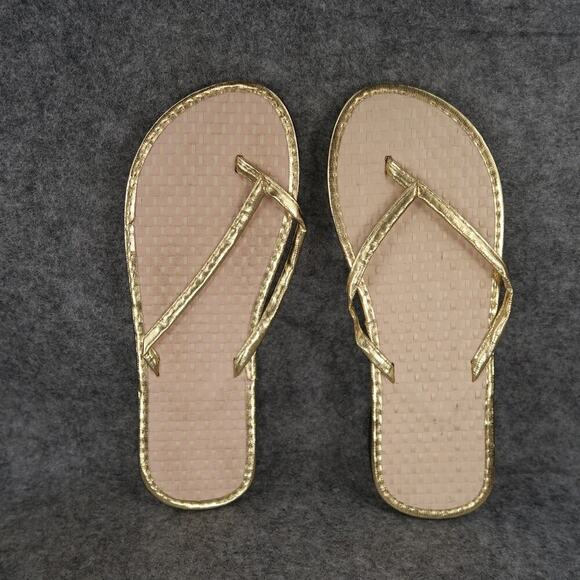 Sandals Casual Womens Shoes Size 6 Flip Flops Slip On Flats Woven Lightweight - Picture 5 of 7